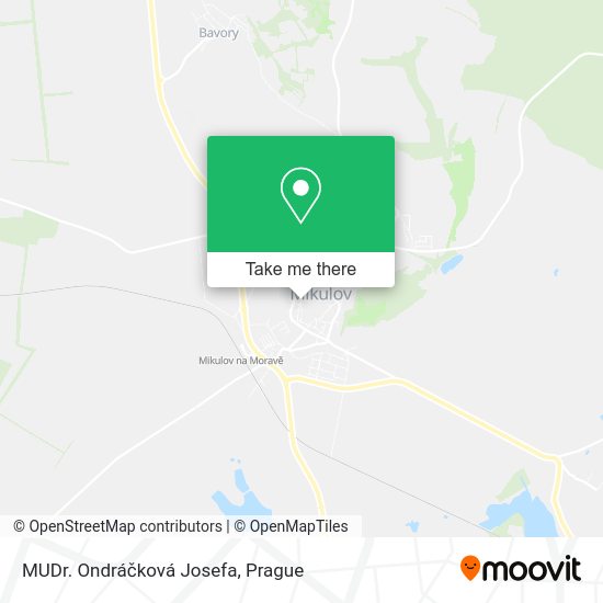 MUDr. Ondráčková Josefa map