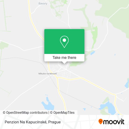 Penzion Na Kapucínské map