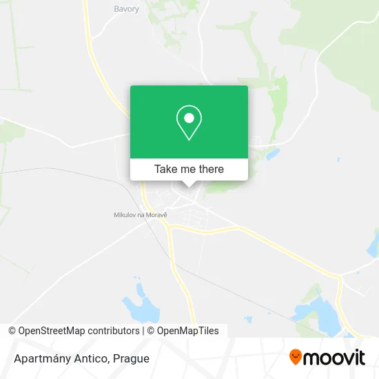 Карта Apartmány Antico