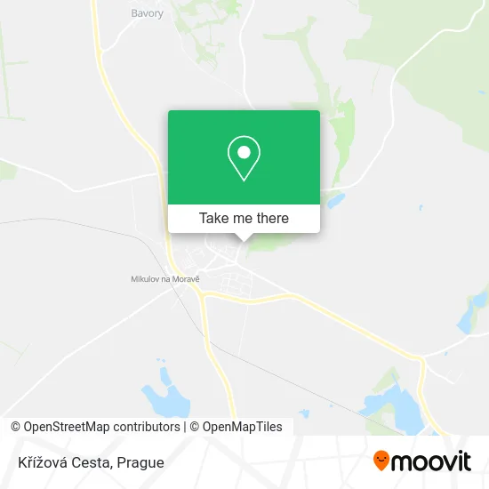 Křížová Cesta map