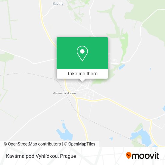 Kavárna pod Vyhlídkou map