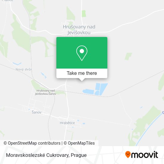 Moravskoslezské Cukrovary map
