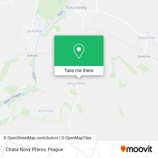 Chata Nový Přerov map