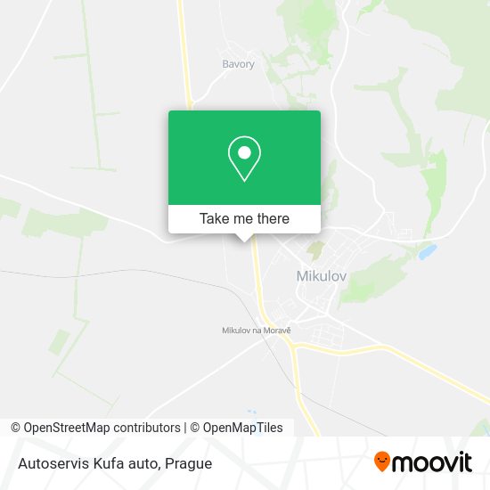 Autoservis Kufa auto map