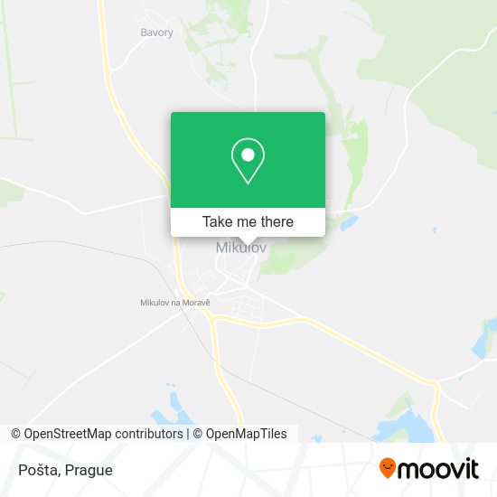 Карта Pošta