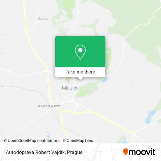 Autodoprava Robert Vajdík map