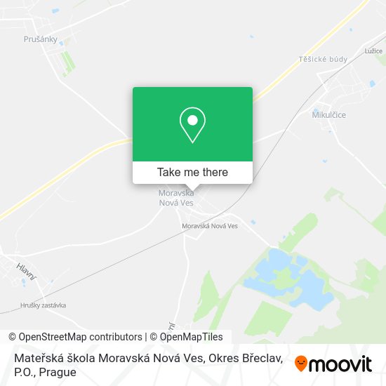 Mateřská škola Moravská Nová Ves, Okres Břeclav, P.O. map