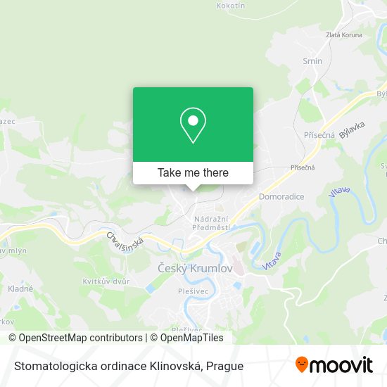 Stomatologicka ordinace Klinovská map