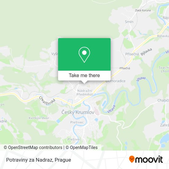 Карта Potraviny za Nadraz