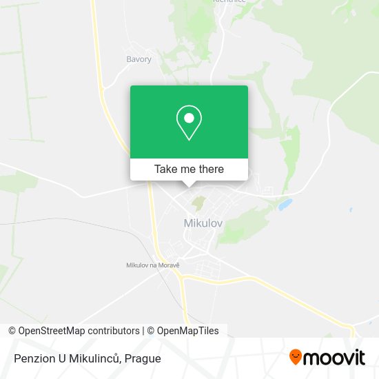 Penzion U Mikulinců map