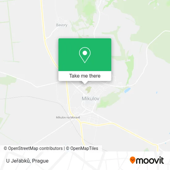 Карта U Jeřábků