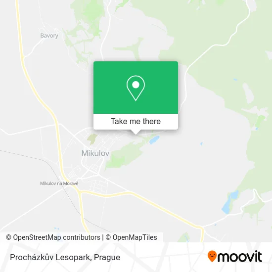Карта Procházkův Lesopark