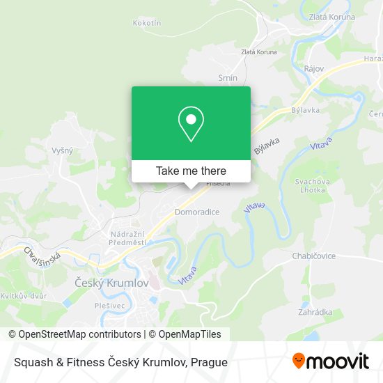 Squash & Fitness Český Krumlov map