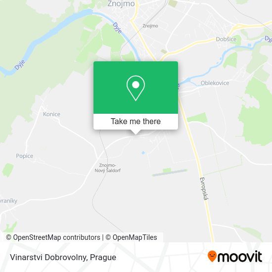 Vinarstvi Dobrovolny map