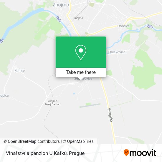 Vinařství a penzion U Kafků map