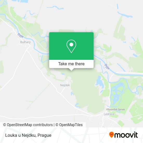 Louka u Nejdku map