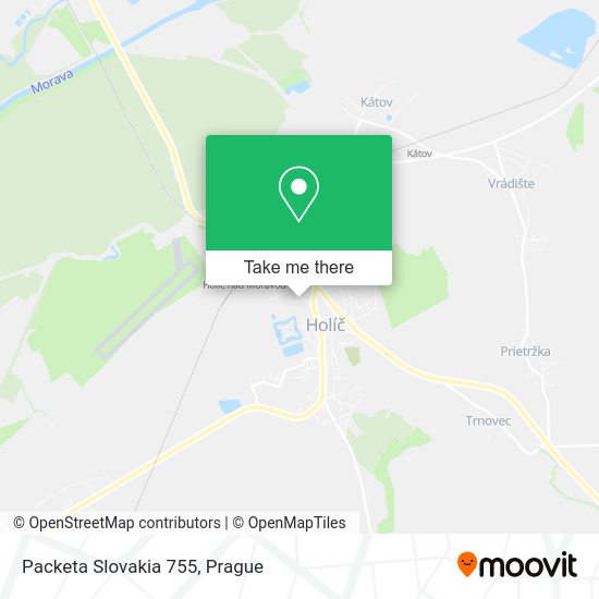 Карта Packeta Slovakia 755