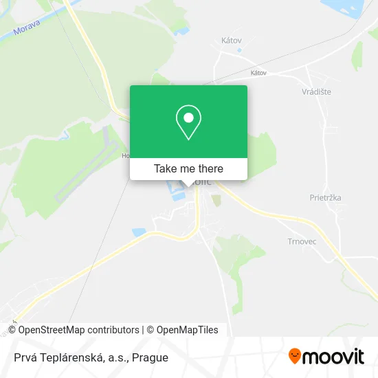 Карта Prvá Teplárenská, a.s.