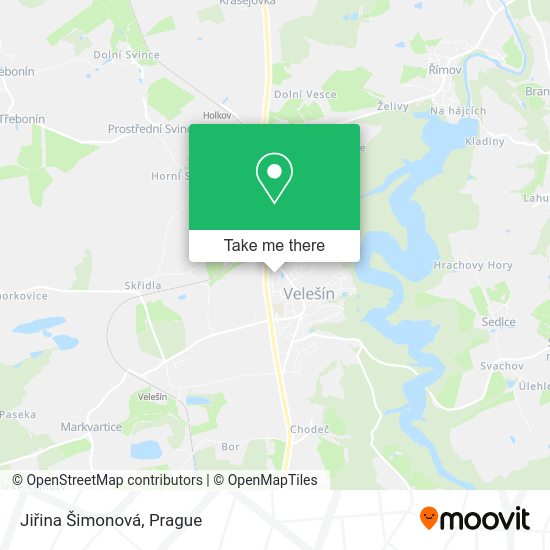 Jiřina Šimonová map