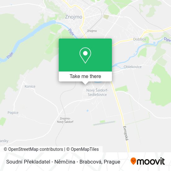 Soudní Překladatel - Němčina - Brabcová map