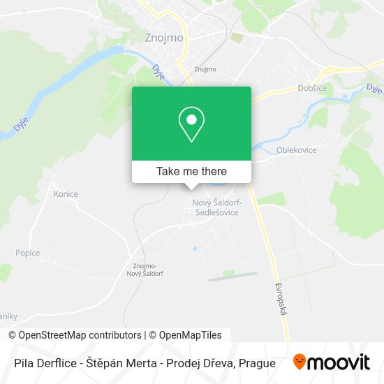 Pila Derflice - Štěpán Merta - Prodej Dřeva map