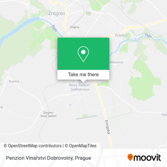 Penzion Vinařství Dobrovolný map