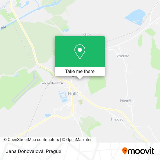 Jana Donovalová map