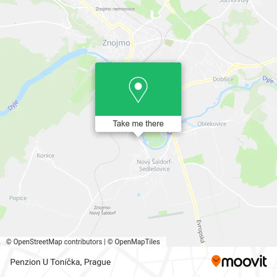 Карта Penzion U Toníčka