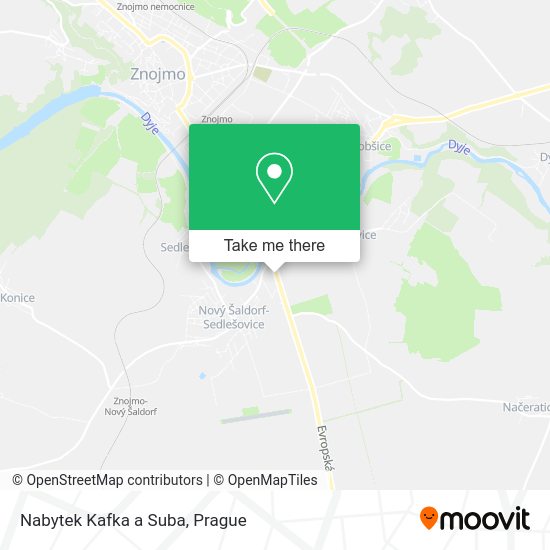Карта Nabytek Kafka a Suba