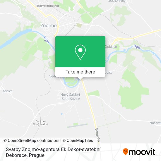 Svatby Znojmo-agentura Ek Dekor-svatební Dekorace map