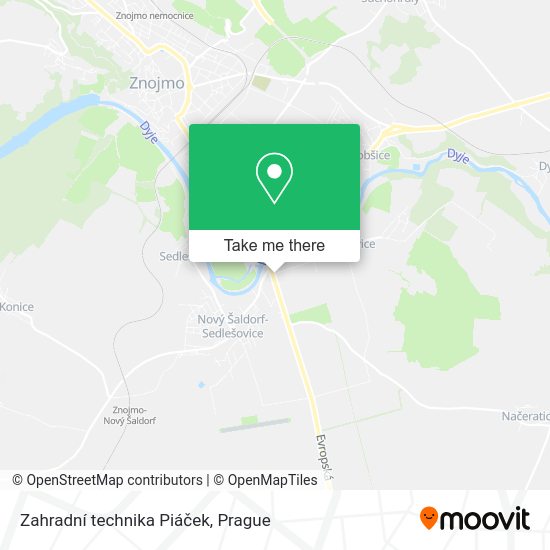 Zahradní technika Piáček map