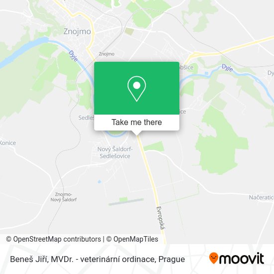 Beneš Jiří, MVDr. - veterinární ordinace map