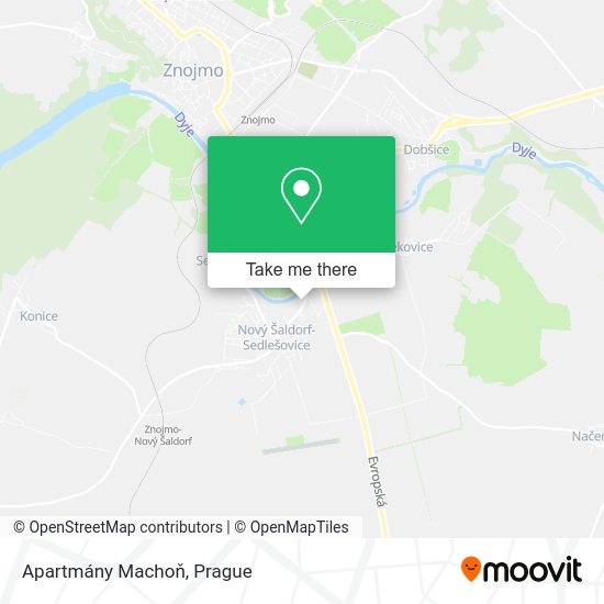 Apartmány Machoň map