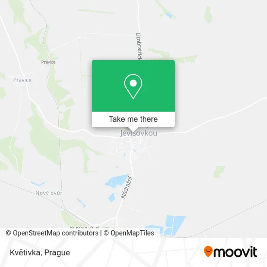 Květivka map