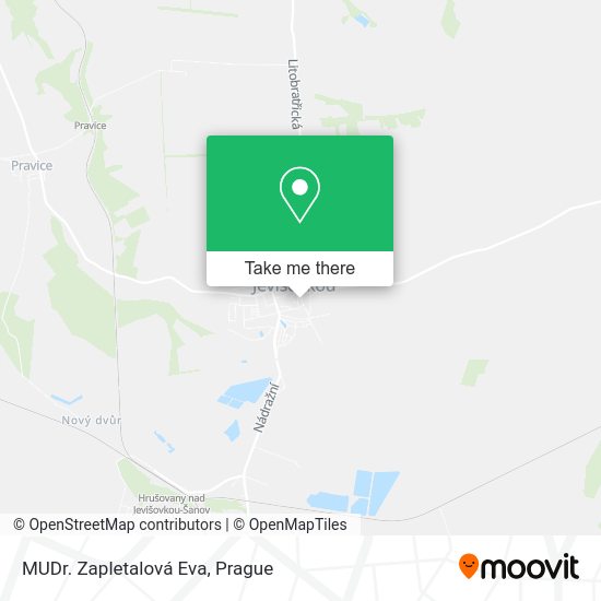 MUDr. Zapletalová Eva map