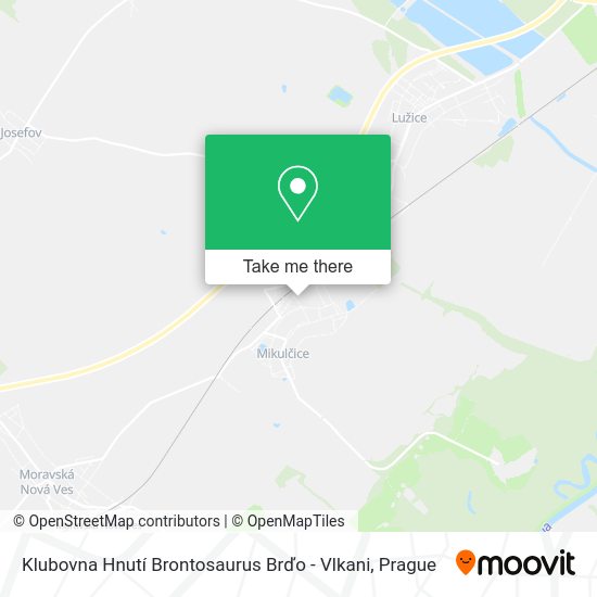 Klubovna Hnutí Brontosaurus Brďo - Vlkani map