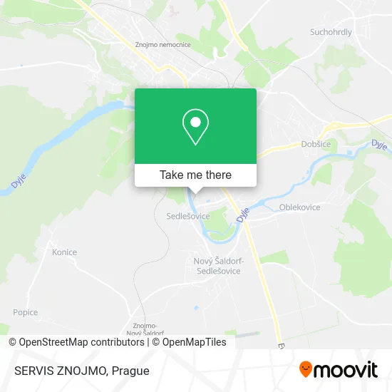 Карта SERVIS ZNOJMO