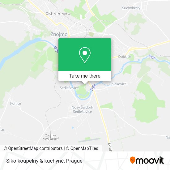 Siko koupelny & kuchyně map
