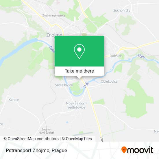 Карта Pstransport Znojmo