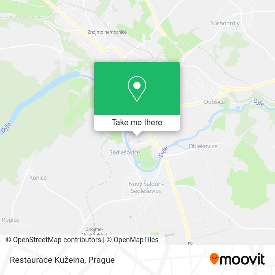 Restaurace Kuželna map