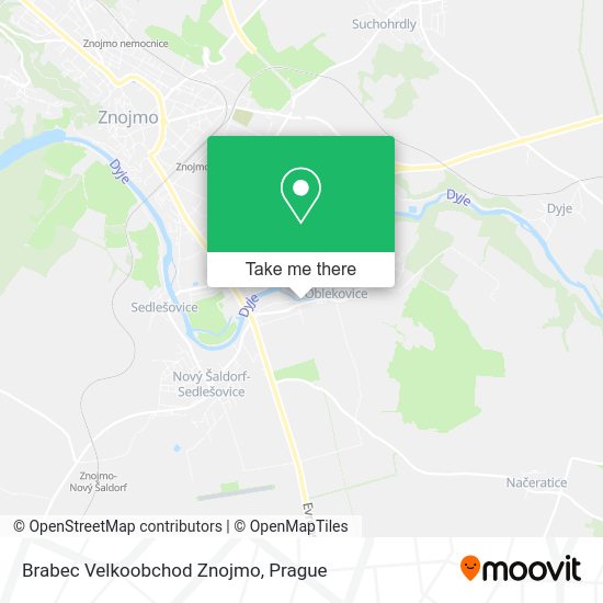 Brabec Velkoobchod Znojmo map
