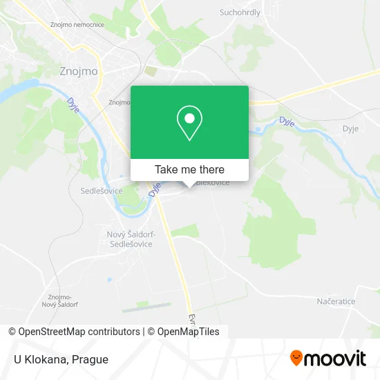 Карта U Klokana
