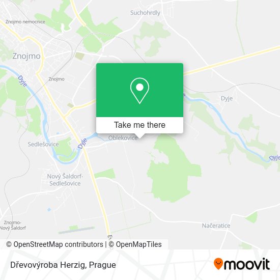 Dřevovýroba Herzig map