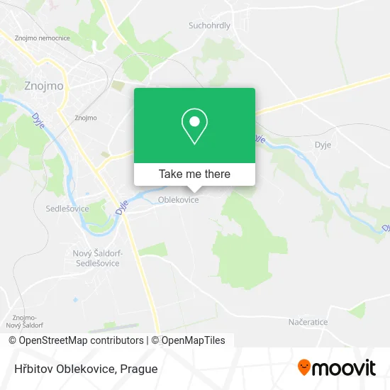 Карта Hřbitov Oblekovice