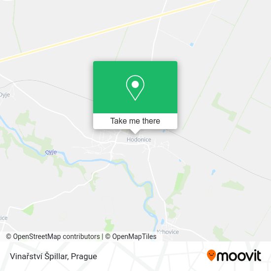 Vinařství Špillar map