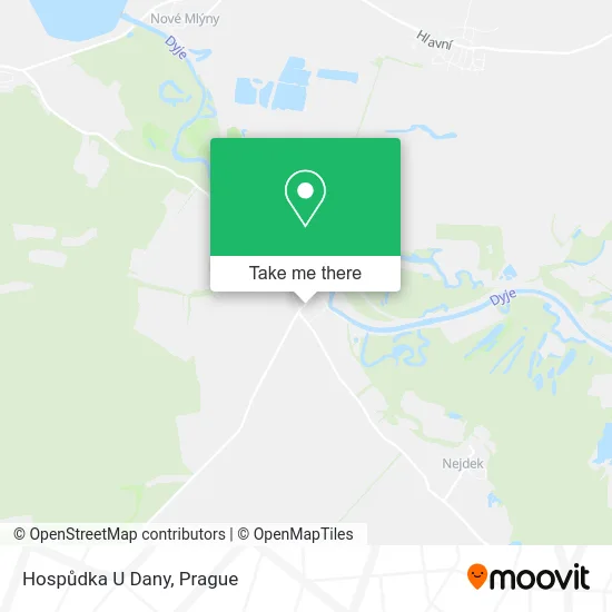 Карта Hospůdka U Dany