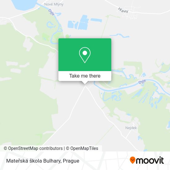 Mateřská škola Bulhary map
