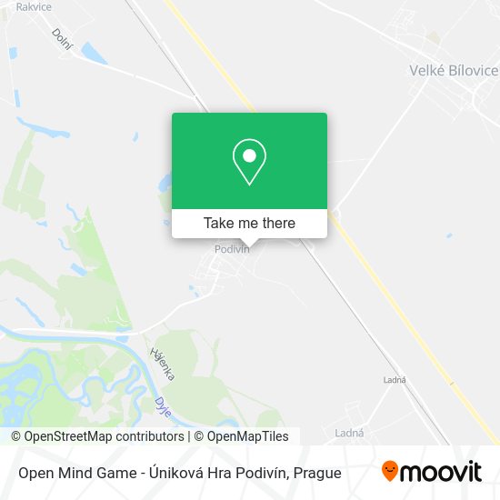 Open Mind Game - Úniková Hra Podivín map