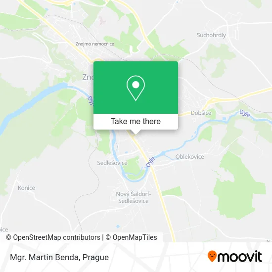 Карта Mgr. Martin Benda