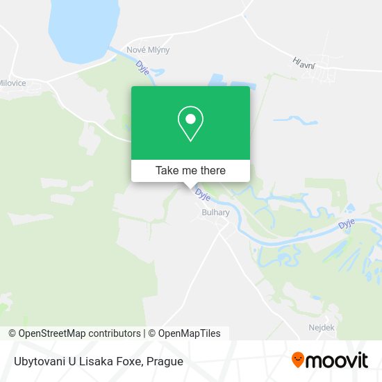 Ubytovani U Lisaka Foxe map